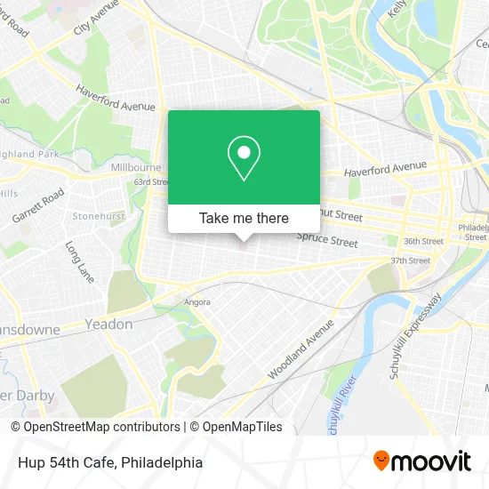 Hup 54th Cafe map