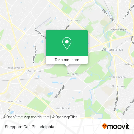 Sheppard Caf map