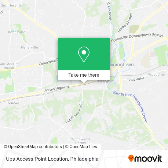 Ups Access Point Location map