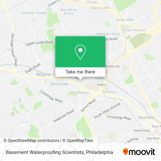 Basement Waterproofing Scientists map