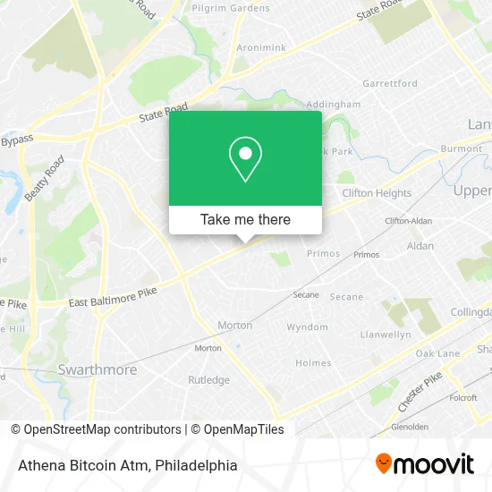 Athena Bitcoin Atm map