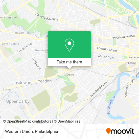 Western Union map