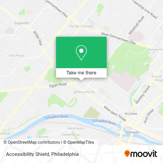 Accessibility Shield map