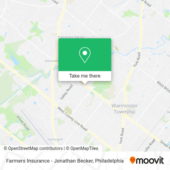 Farmers Insurance - Jonathan Becker map