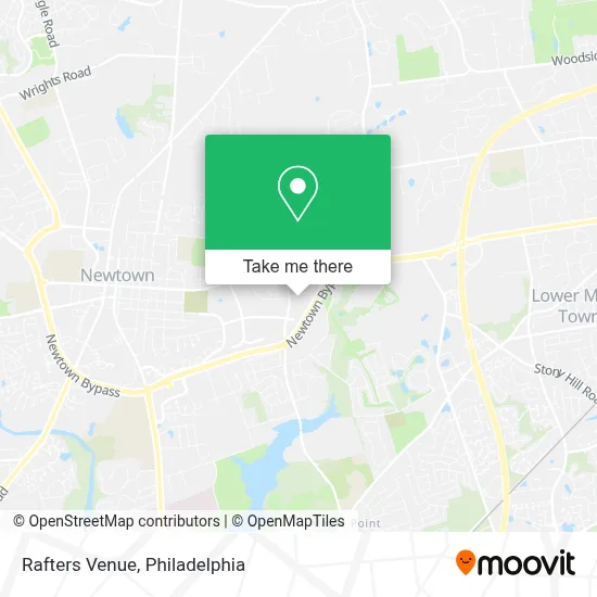 Rafters Venue map