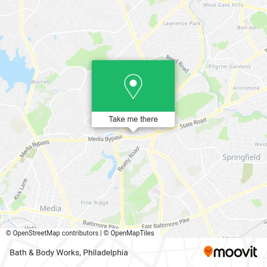 Bath & Body Works map