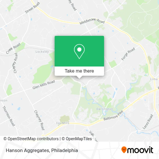 Hanson Aggregates map