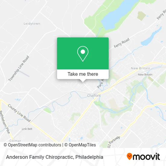 Anderson Family Chiropractic map
