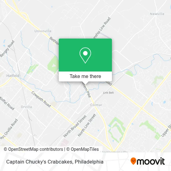 Captain Chucky's Crabcakes map