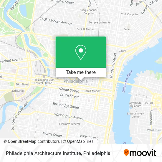 Philadelphia Architecture Institute map