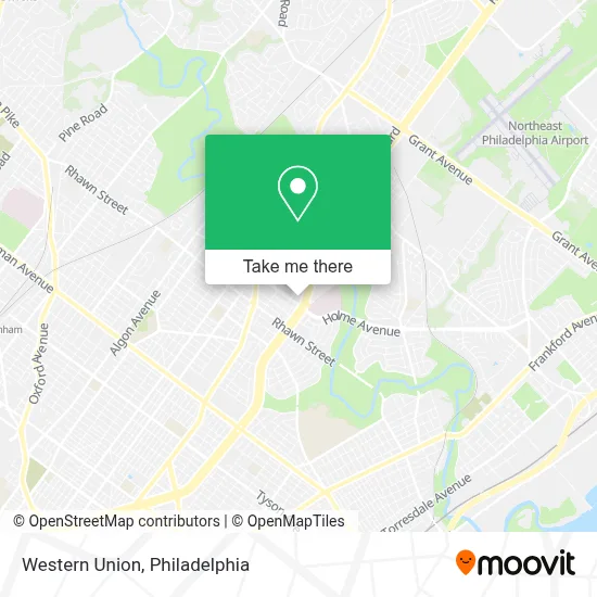 Western Union map