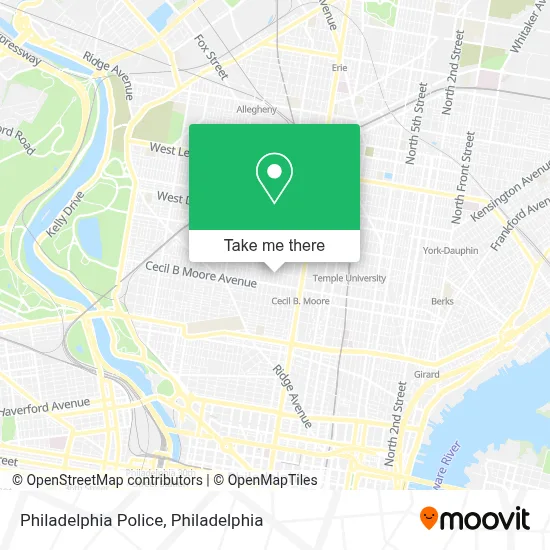 Philadelphia Police map