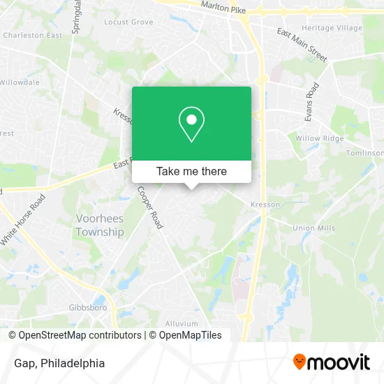 Gap map