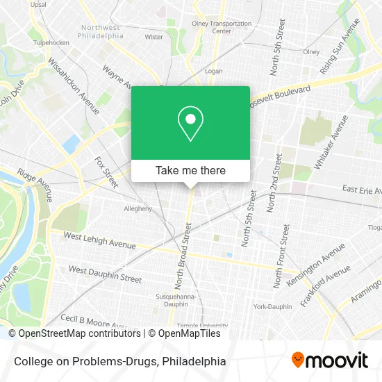College on Problems-Drugs map