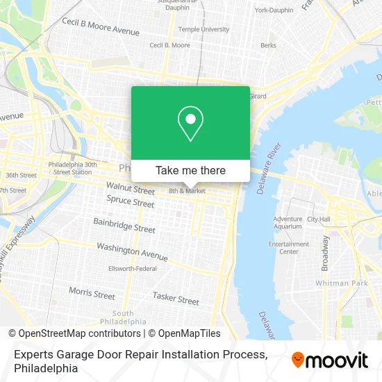 Experts Garage Door Repair Installation Process map