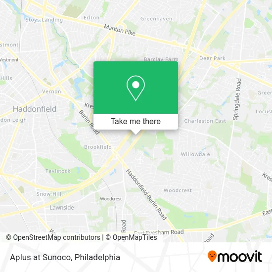 Aplus at Sunoco map