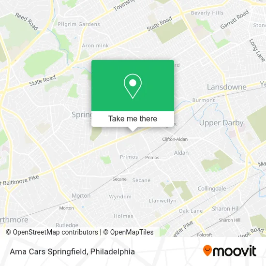 Ama Cars Springfield map