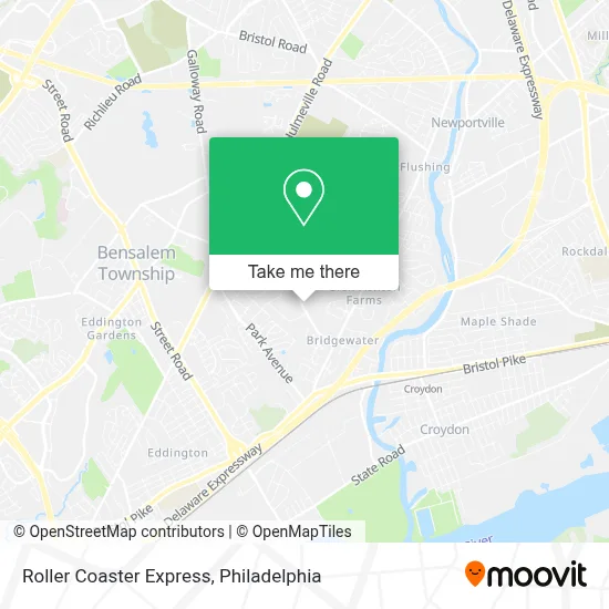 Roller Coaster Express map