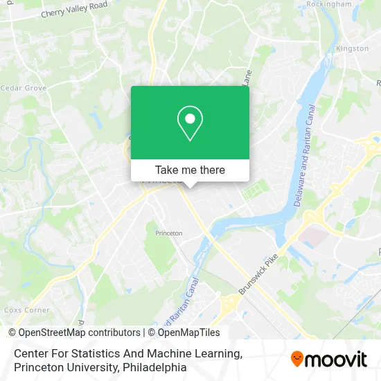 Center For Statistics And Machine Learning, Princeton University map