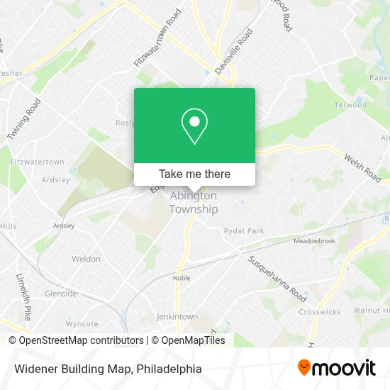 Widener Building Map map