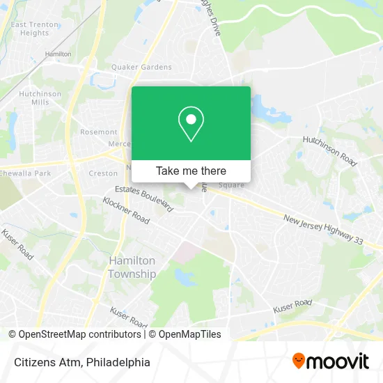 Citizens Atm map