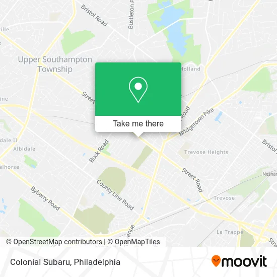 Colonial Subaru map