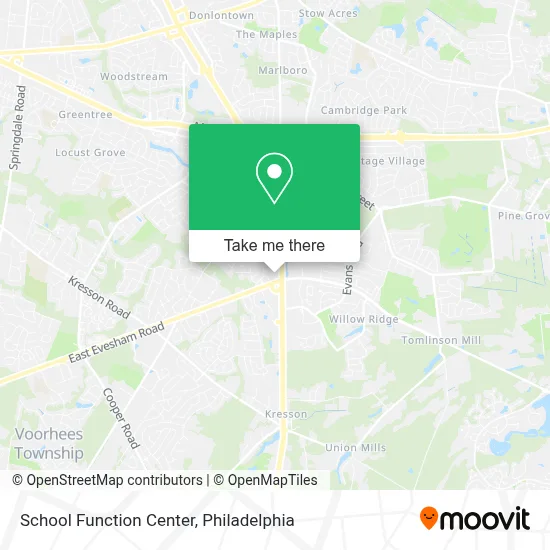 School Function Center map