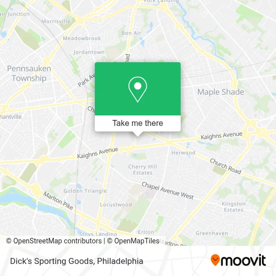 Dick's Sporting Goods map