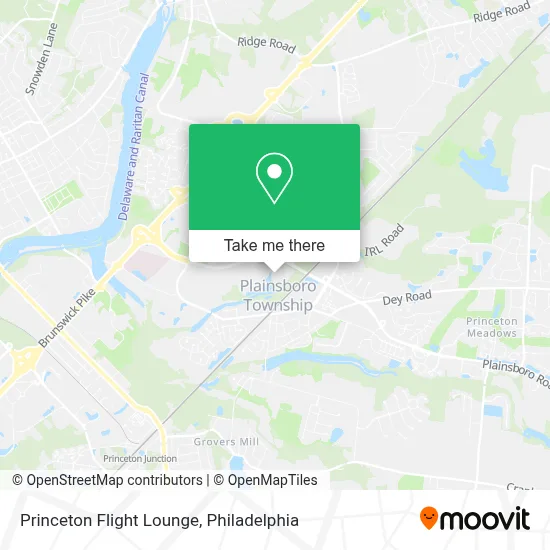 Princeton Flight Lounge map