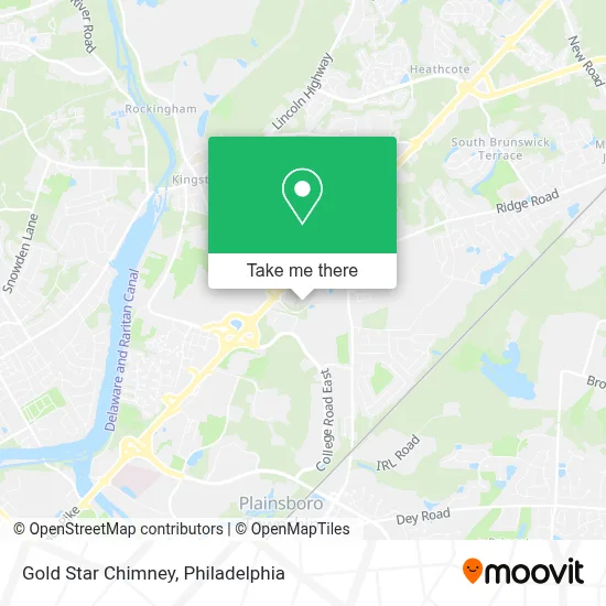 Gold Star Chimney map