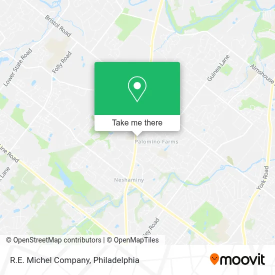 R.E. Michel Company map