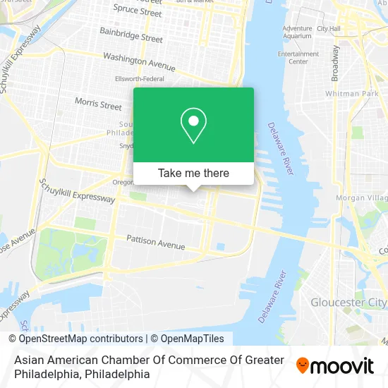 Asian American Chamber Of Commerce Of Greater Philadelphia map