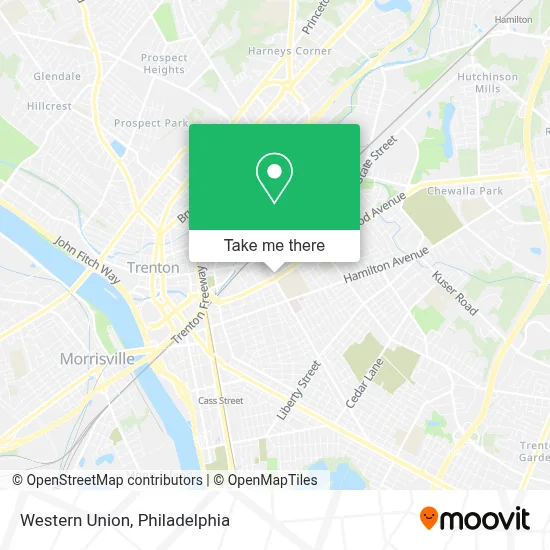 Western Union map