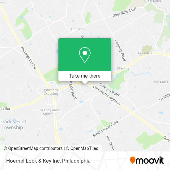 Hoernel Lock & Key Inc map