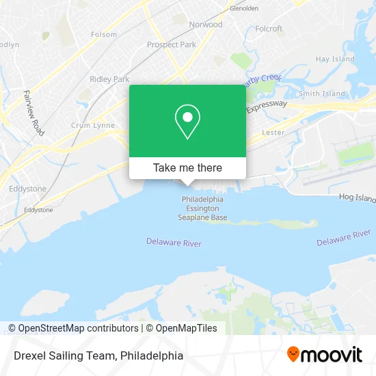 Drexel Sailing Team map