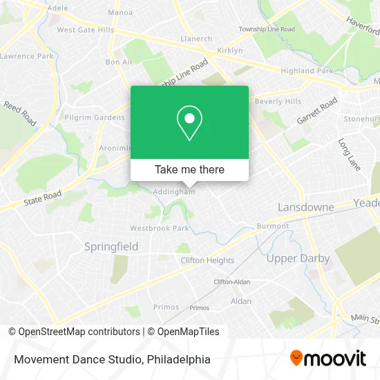 Movement Dance Studio map
