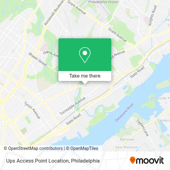 Ups Access Point Location map