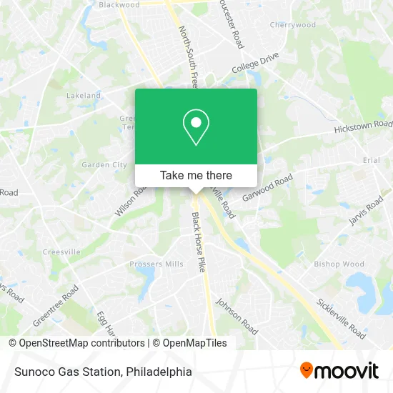 Sunoco Gas Station map
