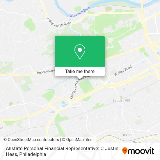 Allstate Personal Financial Representative: C Justin Hess map