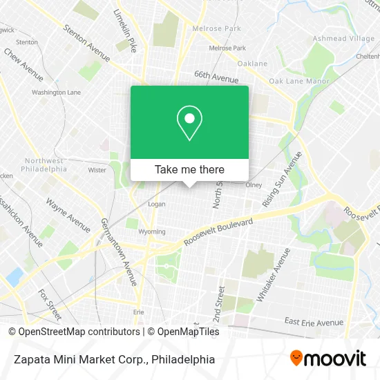 Zapata Mini Market Corp. map