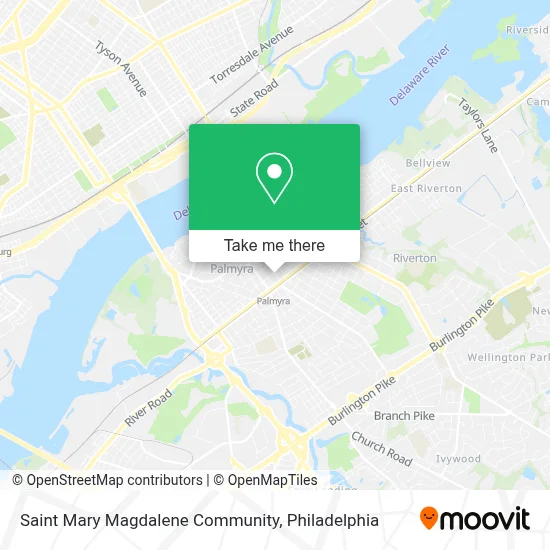 Saint Mary Magdalene Community map
