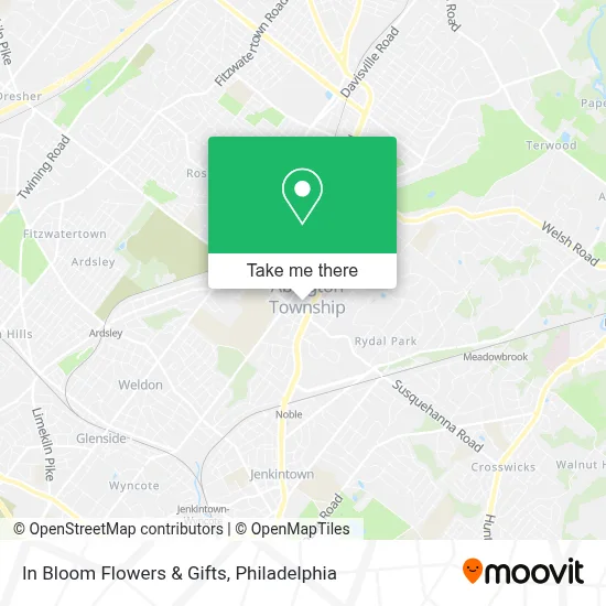 In Bloom Flowers & Gifts map