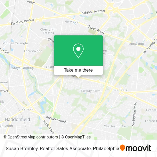 Susan Bromley, Realtor Sales Associate map
