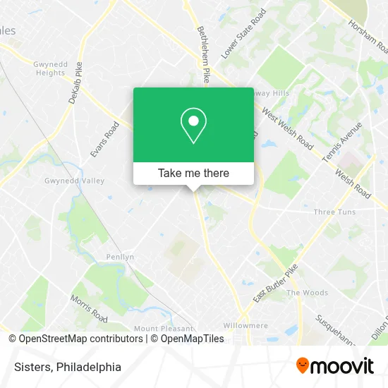 Sisters map