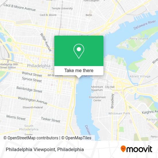 Philadelphia Viewpoint map