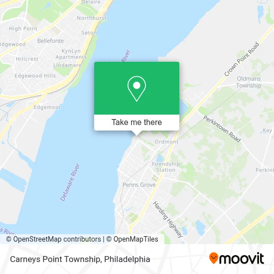 Carneys Point Township map