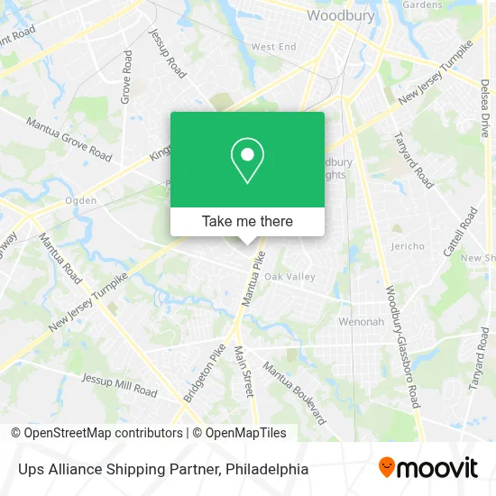Ups Alliance Shipping Partner map