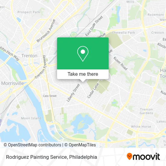 Rodriguez Painting Service map