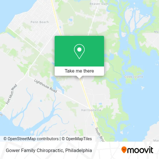 Gower Family Chiropractic map