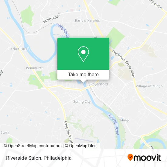Riverside Salon map